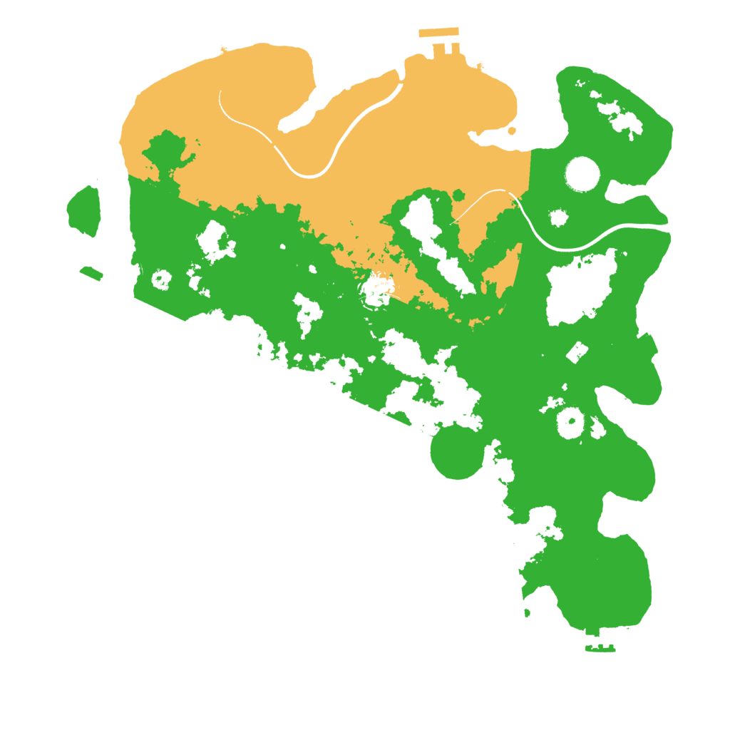 Biome Rust Map: Procedural Map, Size: 3700, Seed: 1121221080