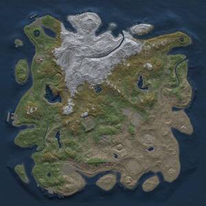 Thumbnail Rust Map: Procedural Map, Size: 4500, Seed: 1859372659, 16 Monuments