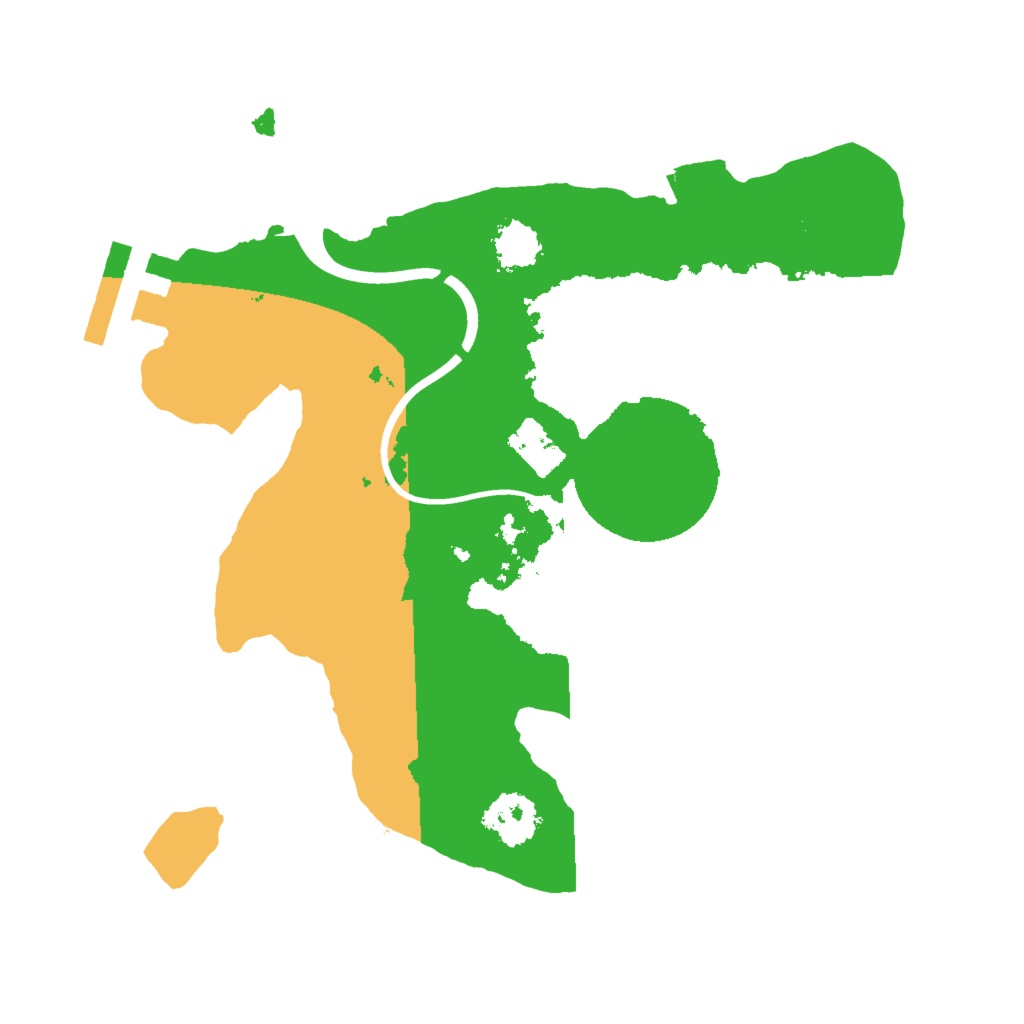 Biome Rust Map: Procedural Map, Size: 2000, Seed: 434784643