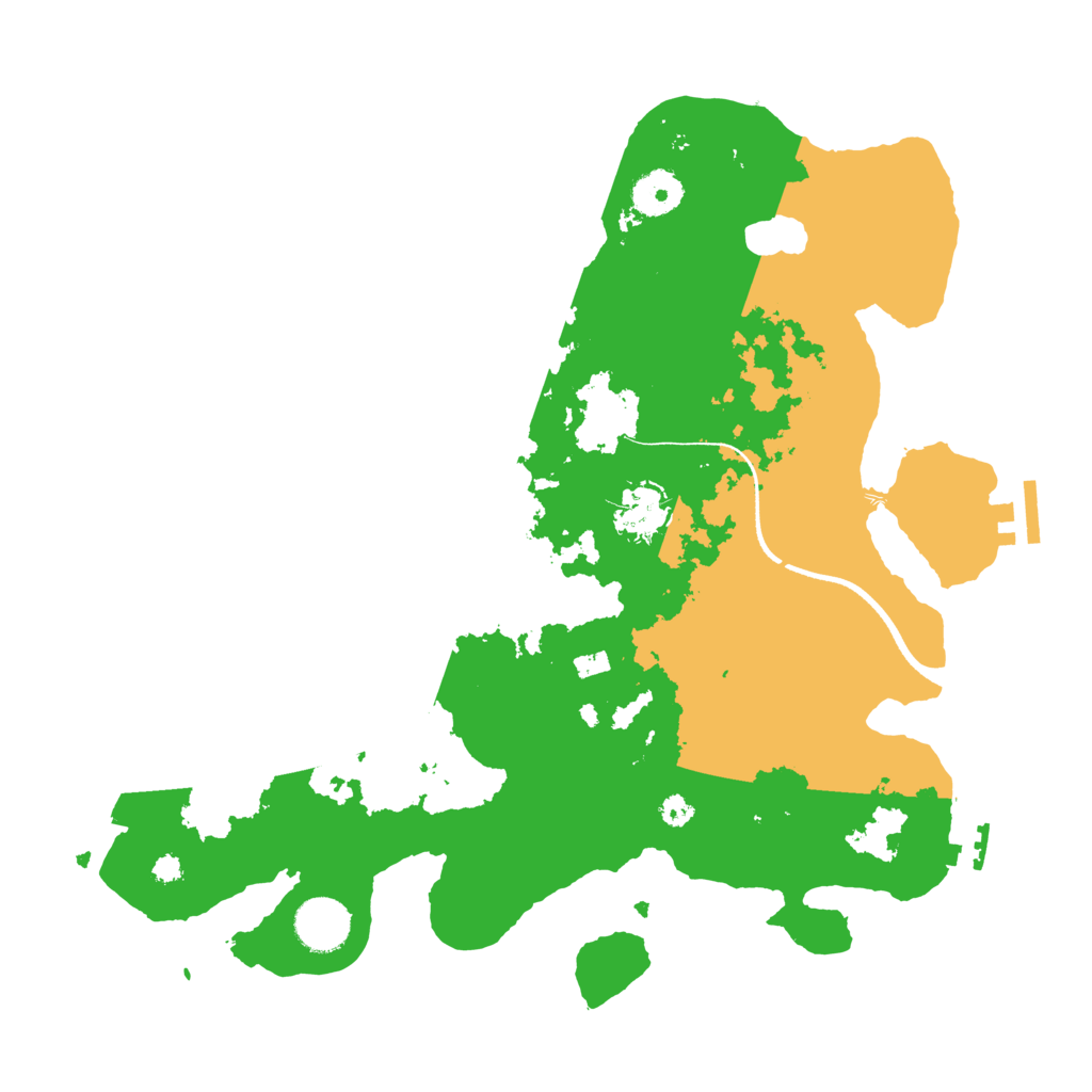 Biome Rust Map: Procedural Map, Size: 3500, Seed: 77820888