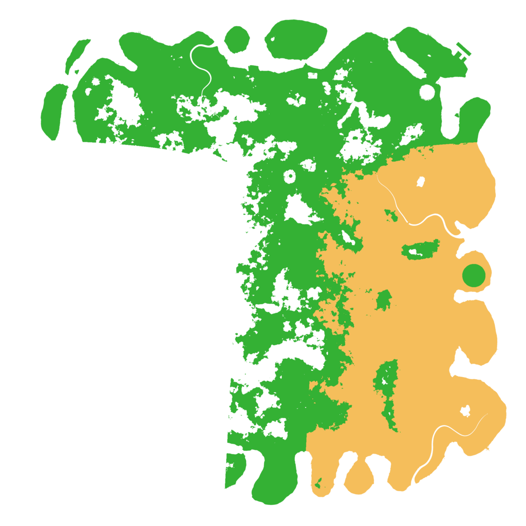 Biome Rust Map: Procedural Map, Size: 6000, Seed: 358135042