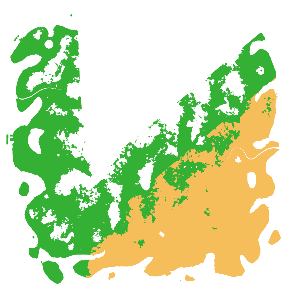 Biome Rust Map: Procedural Map, Size: 6000, Seed: 66565