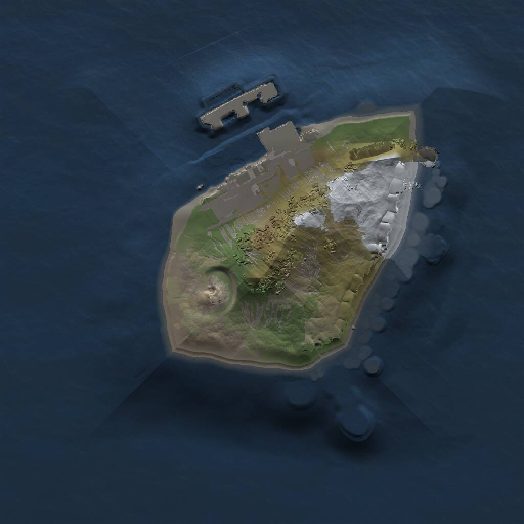 Rust Map: Procedural Map, Size: 1000, Seed: 1295547479, 2 Monuments