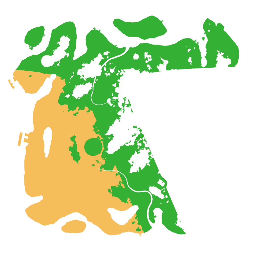 Biome Rust Map: Procedural Map, Size: 3800, Seed: 921789088