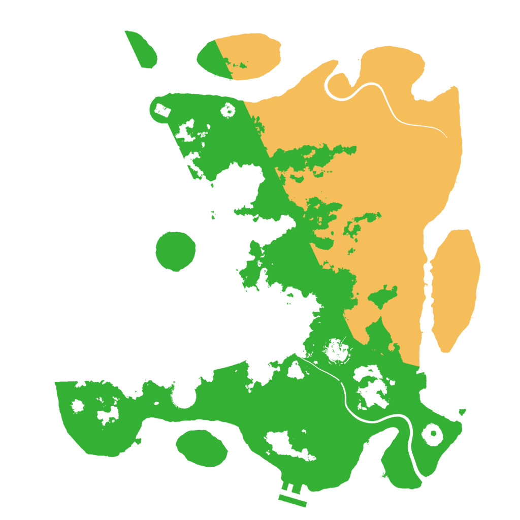 Biome Rust Map: Procedural Map, Size: 3700, Seed: 990985629