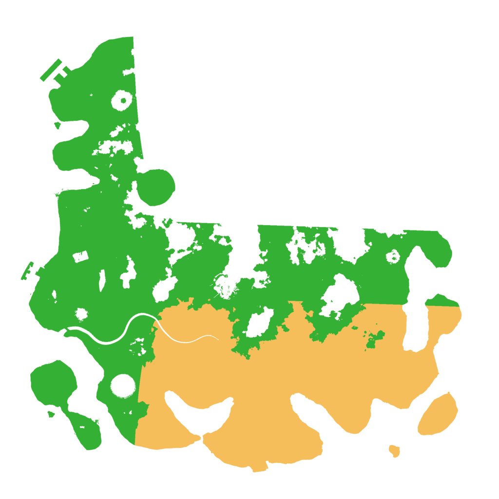 Biome Rust Map: Procedural Map, Size: 3700, Seed: 848549964