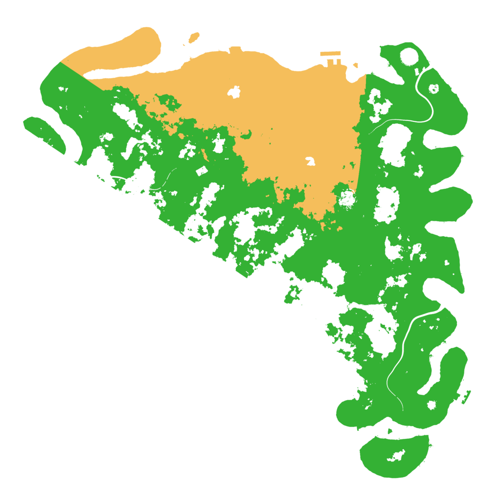 Biome Rust Map: Procedural Map, Size: 5000, Seed: 1100704142