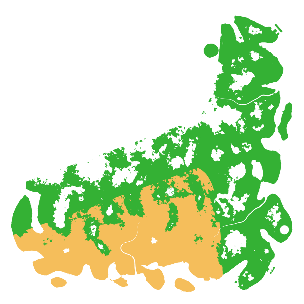 Biome Rust Map: Procedural Map, Size: 6000, Seed: 1672952234