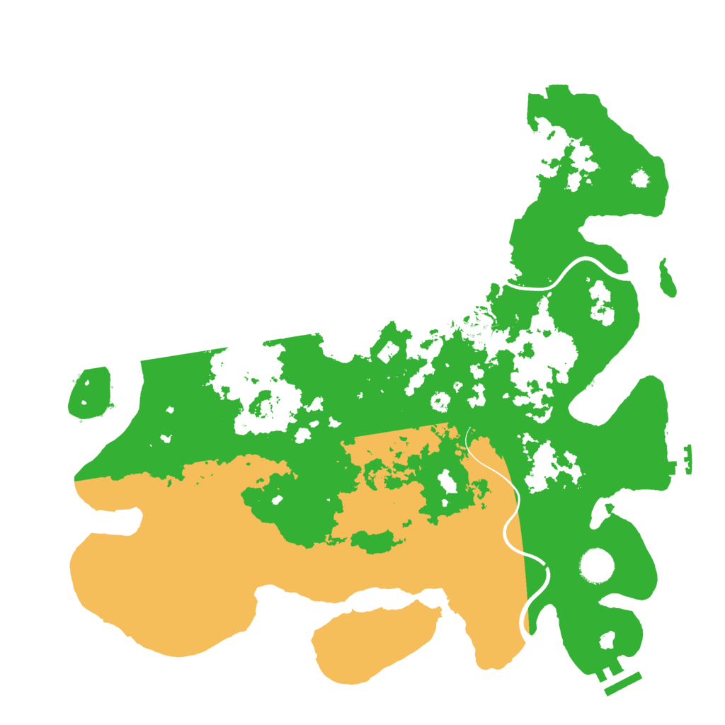 Biome Rust Map: Procedural Map, Size: 3700, Seed: 1538529195