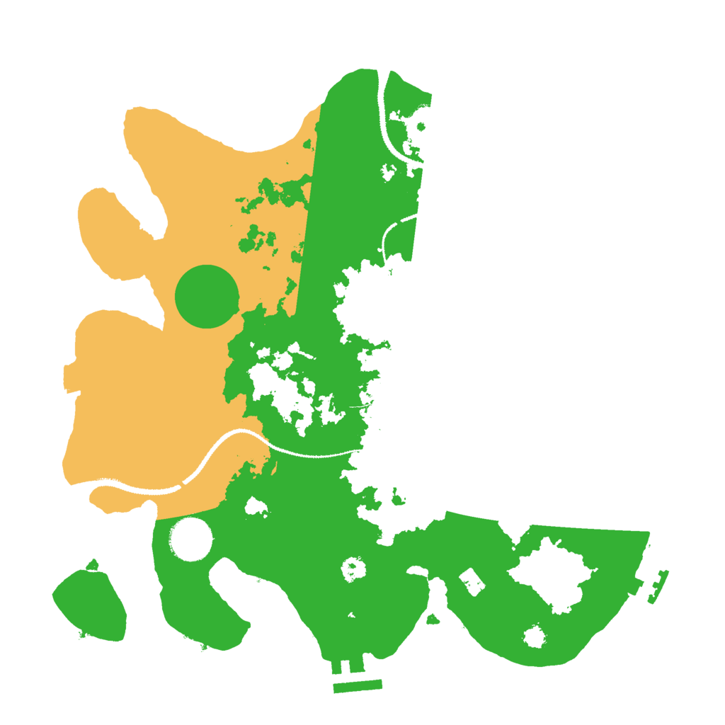 Biome Rust Map: Procedural Map, Size: 3000, Seed: 1334896102