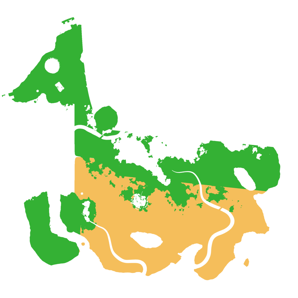 Biome Rust Map: Procedural Map, Size: 3500, Seed: 1536551420