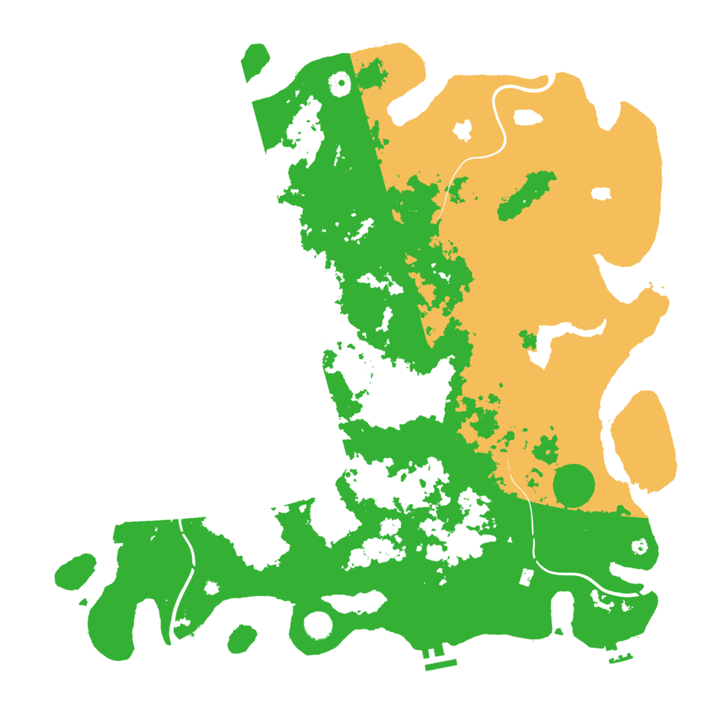 Biome Rust Map: Procedural Map, Size: 4500, Seed: 1291566518