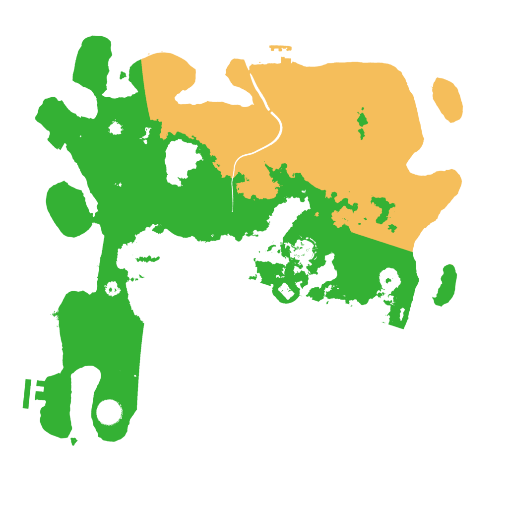 Biome Rust Map: Procedural Map, Size: 3500, Seed: 1352990991