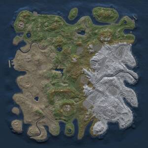 Thumbnail Rust Map: Procedural Map, Size: 4250, Seed: 146947, 17 Monuments