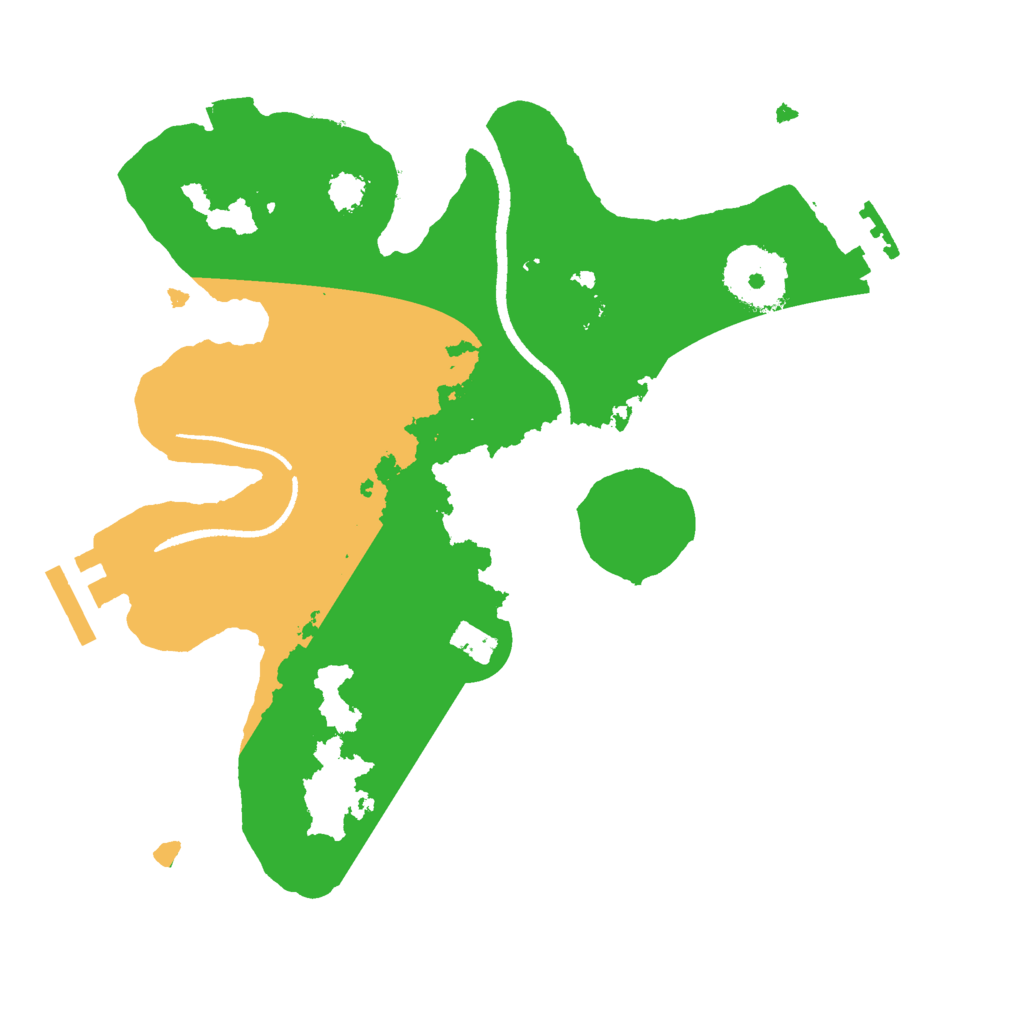 Biome Rust Map: Procedural Map, Size: 2500, Seed: 1422395718