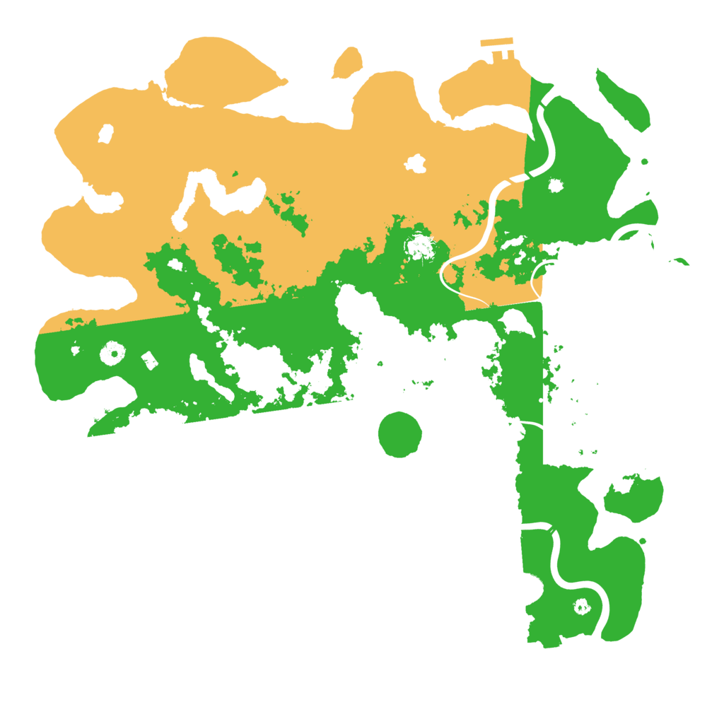Biome Rust Map: Procedural Map, Size: 4500, Seed: 126390731