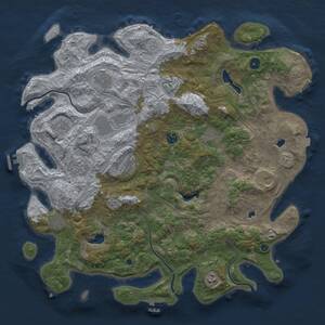 Thumbnail Rust Map: Procedural Map, Size: 4500, Seed: 1130572764, 17 Monuments