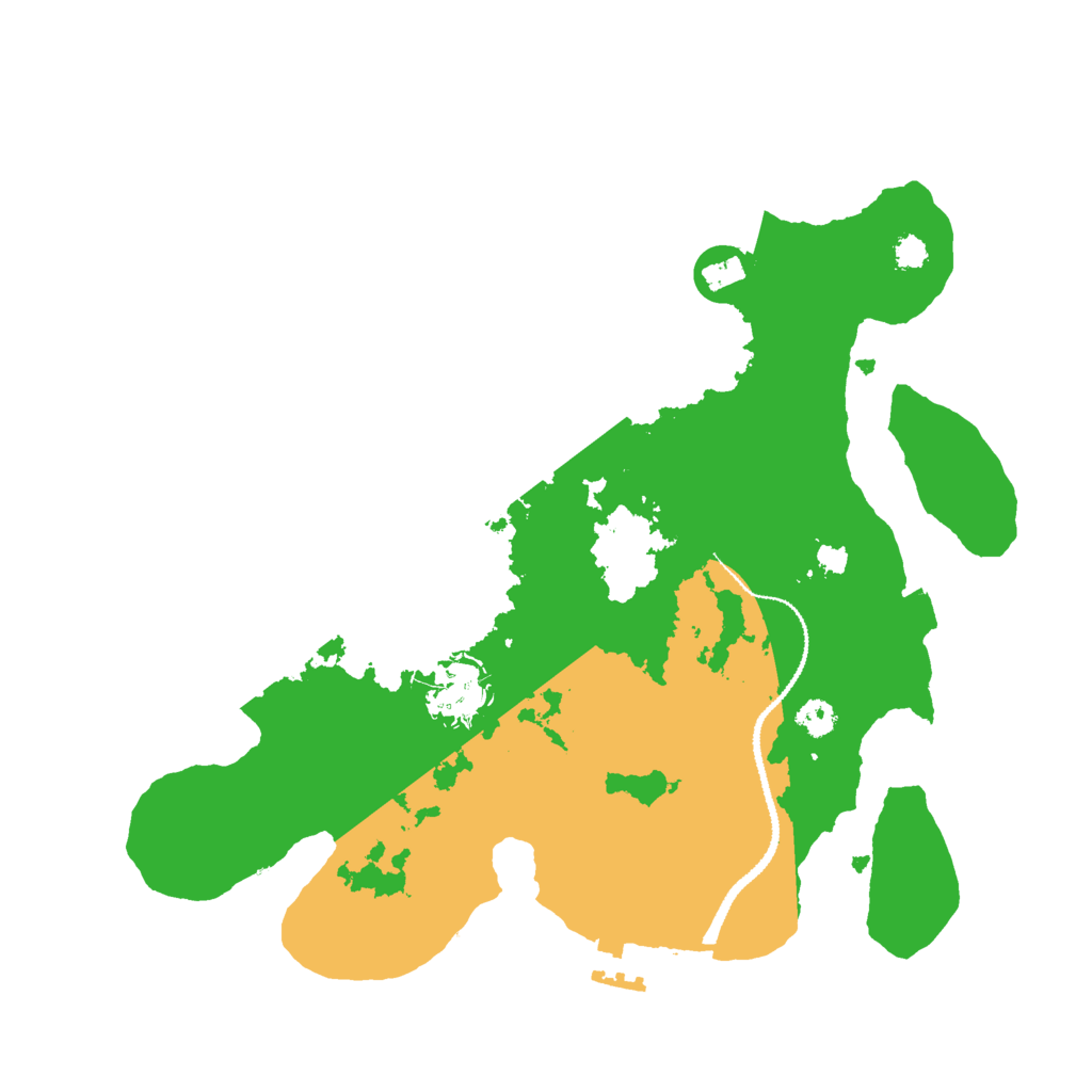 Biome Rust Map: Procedural Map, Size: 3000, Seed: 384575614