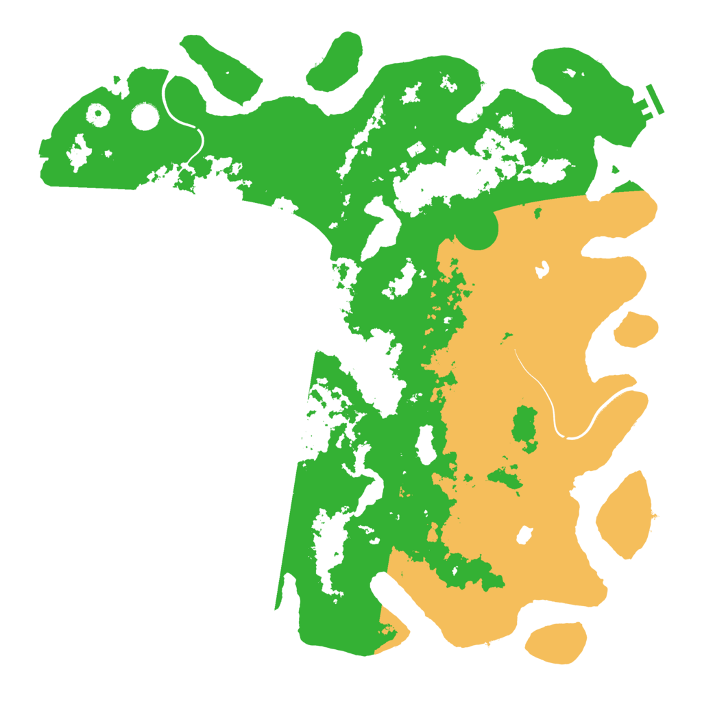 Biome Rust Map: Procedural Map, Size: 4500, Seed: 736464622