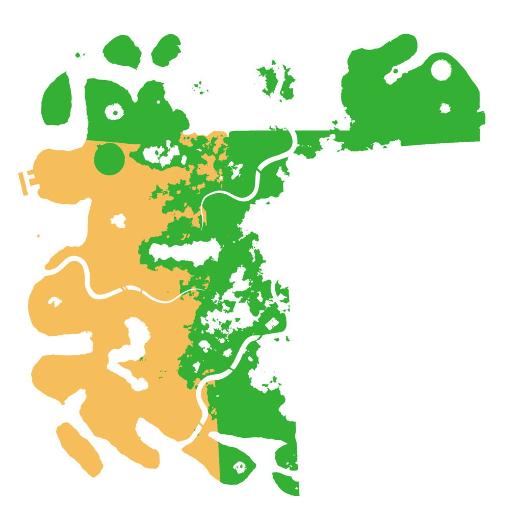 Biome Rust Map: Procedural Map, Size: 4500, Seed: 392481288