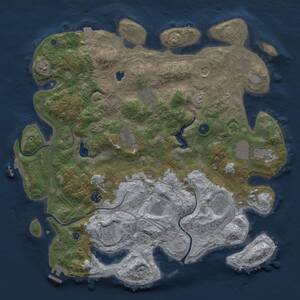 Thumbnail Rust Map: Procedural Map, Size: 4250, Seed: 123466666, 16 Monuments