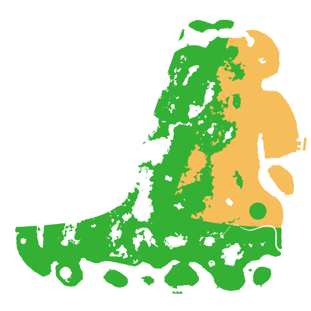 Biome Rust Map: Procedural Map, Size: 4800, Seed: 1842798640