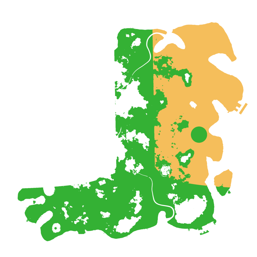 Biome Rust Map: Procedural Map, Size: 4196, Seed: 18018061