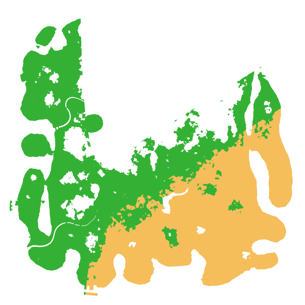Biome Rust Map: Procedural Map, Size: 4500, Seed: 131961366