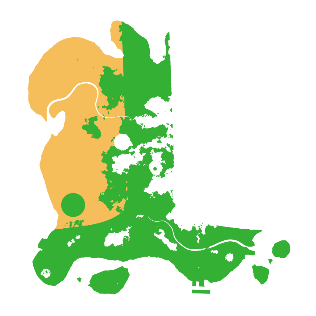 Biome Rust Map: Procedural Map, Size: 3500, Seed: 2096696260
