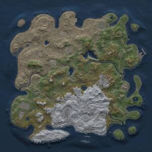 Thumbnail Rust Map: Procedural Map, Size: 4250, Seed: 980458036, 16 Monuments