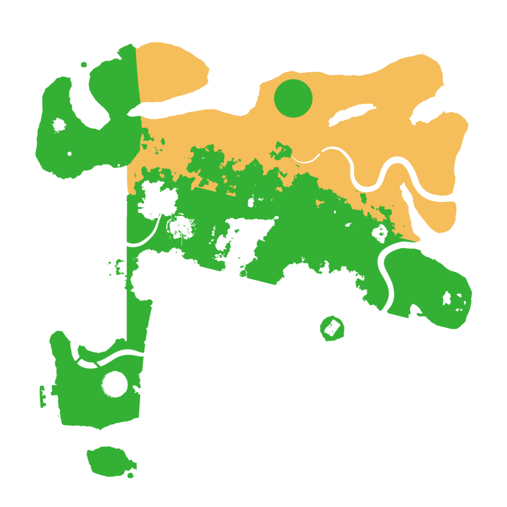 Biome Rust Map: Procedural Map, Size: 3500, Seed: 4354534