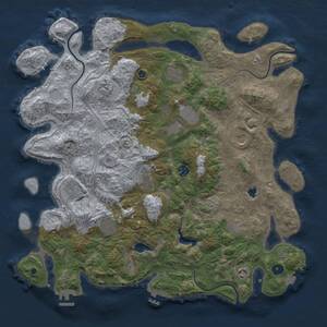 Thumbnail Rust Map: Procedural Map, Size: 4400, Seed: 1382609920, 17 Monuments