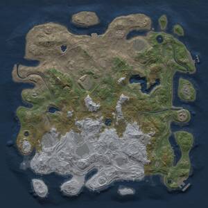 Thumbnail Rust Map: Procedural Map, Size: 4250, Seed: 784531837, 14 Monuments