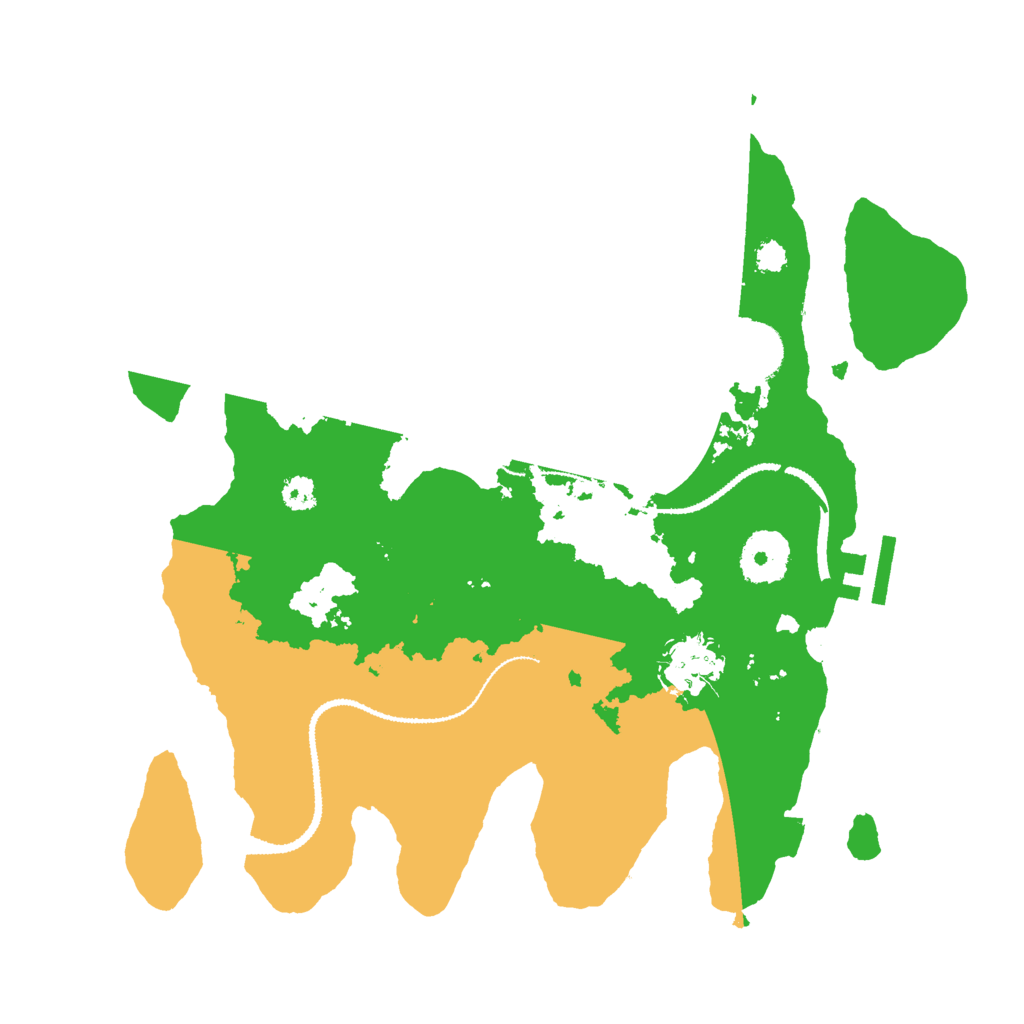 Biome Rust Map: Procedural Map, Size: 3000, Seed: 13825435
