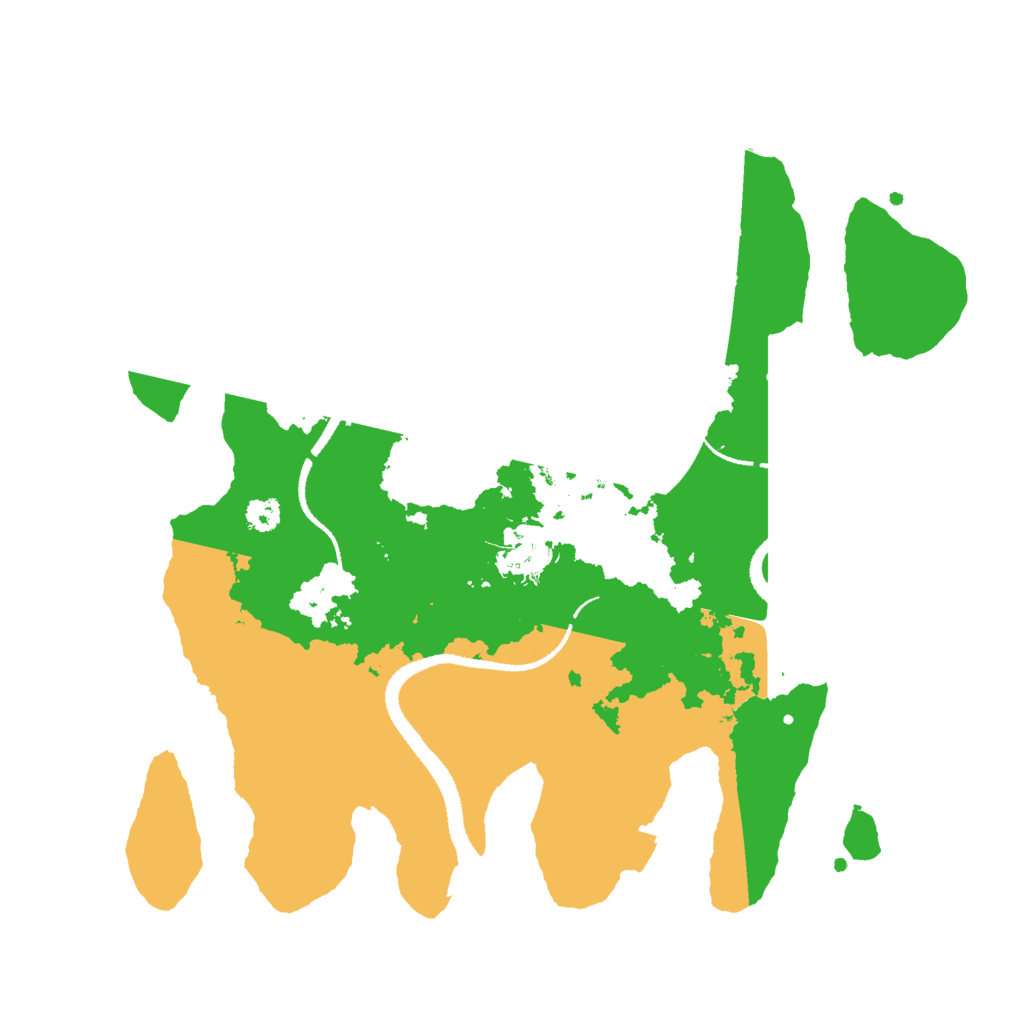 Biome Rust Map: Procedural Map, Size: 3000, Seed: 13825435