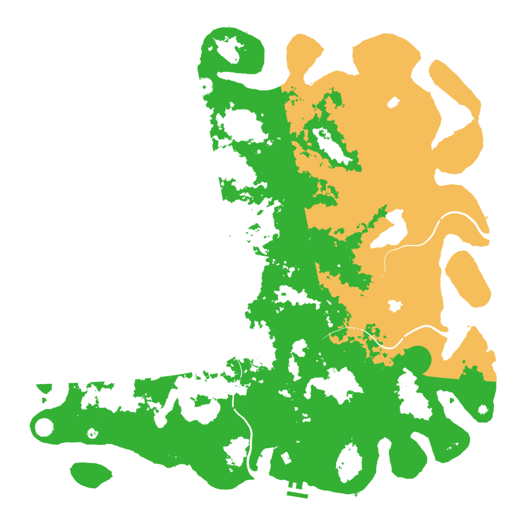 Biome Rust Map: Procedural Map, Size: 5000, Seed: 1415210817