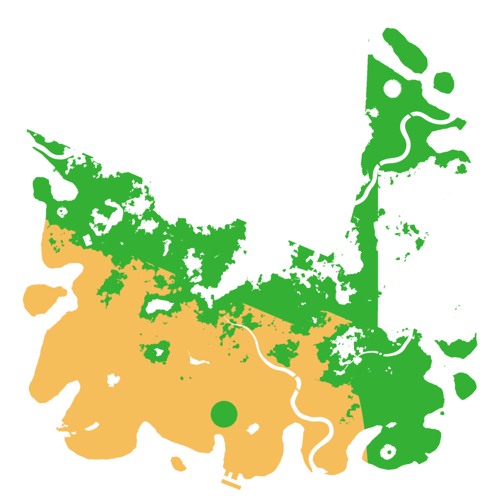 Biome Rust Map: Procedural Map, Size: 5000, Seed: 203021025