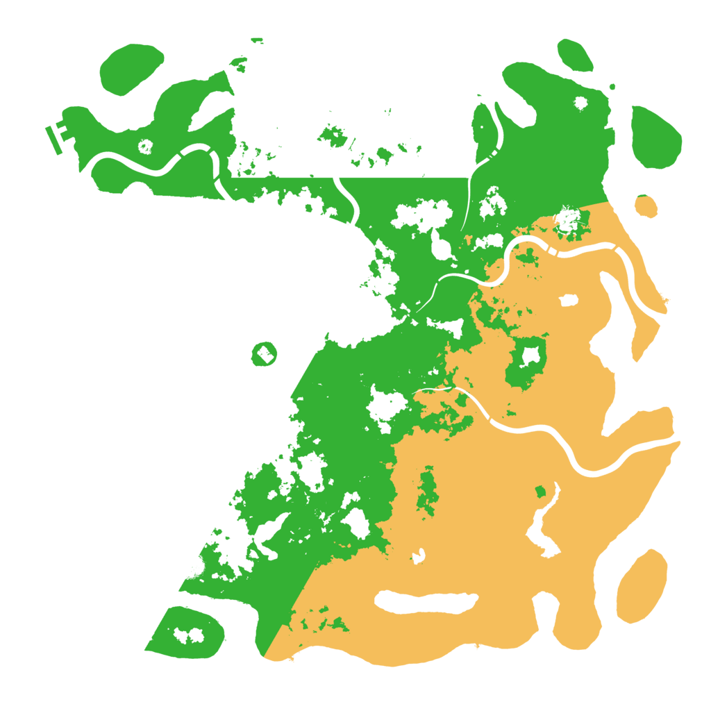 Biome Rust Map: Procedural Map, Size: 4800, Seed: 551222049