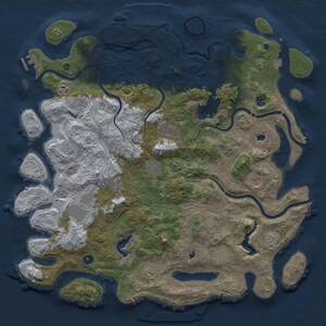 Thumbnail Rust Map: Procedural Map, Size: 4800, Seed: 551222049, 17 Monuments
