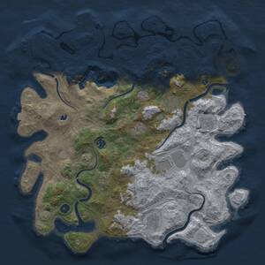 Thumbnail Rust Map: Procedural Map, Size: 4250, Seed: 99409079, 14 Monuments