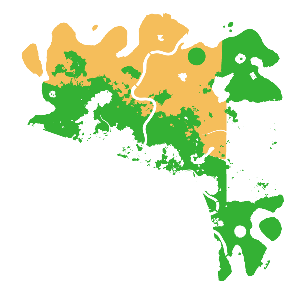 Biome Rust Map: Procedural Map, Size: 4500, Seed: 1046512037
