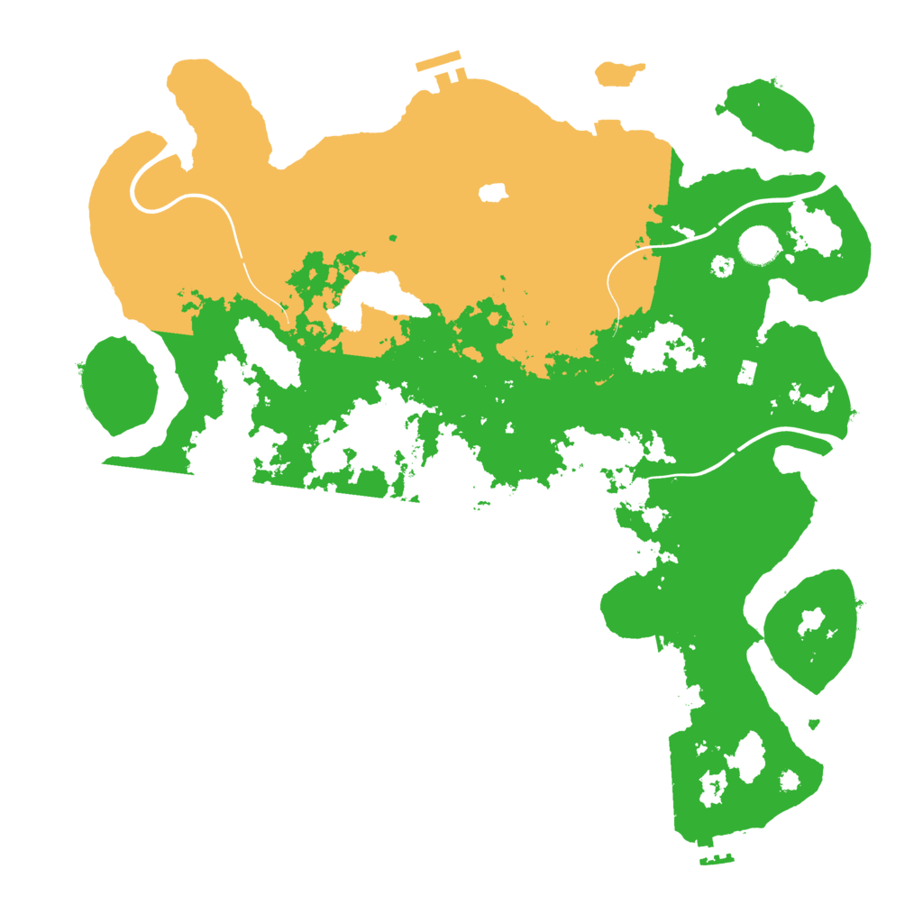 Biome Rust Map: Procedural Map, Size: 4096, Seed: 3197733
