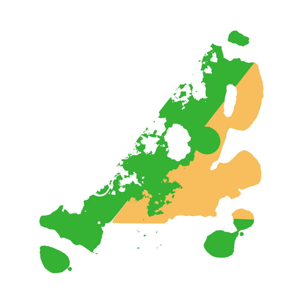 Biome Rust Map: Procedural Map, Size: 3000, Seed: 488840099