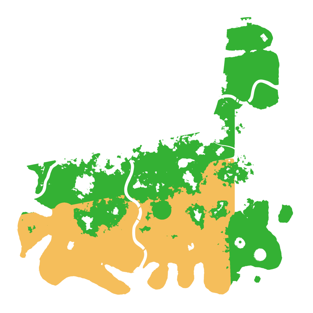 Biome Rust Map: Procedural Map, Size: 4500, Seed: 1234138461