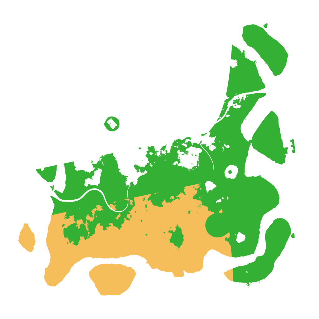 Biome Rust Map: Procedural Map, Size: 3500, Seed: 197604889