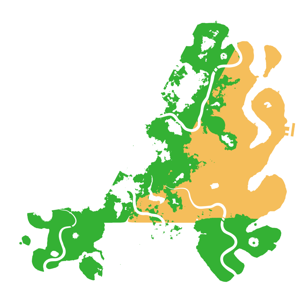 Biome Rust Map: Procedural Map, Size: 4500, Seed: 1988473917