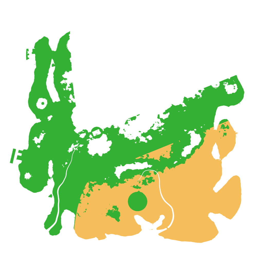 Biome Rust Map: Procedural Map, Size: 3600, Seed: 72540