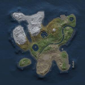 Thumbnail Rust Map: Procedural Map, Size: 2000, Seed: 814531766, 3 Monuments
