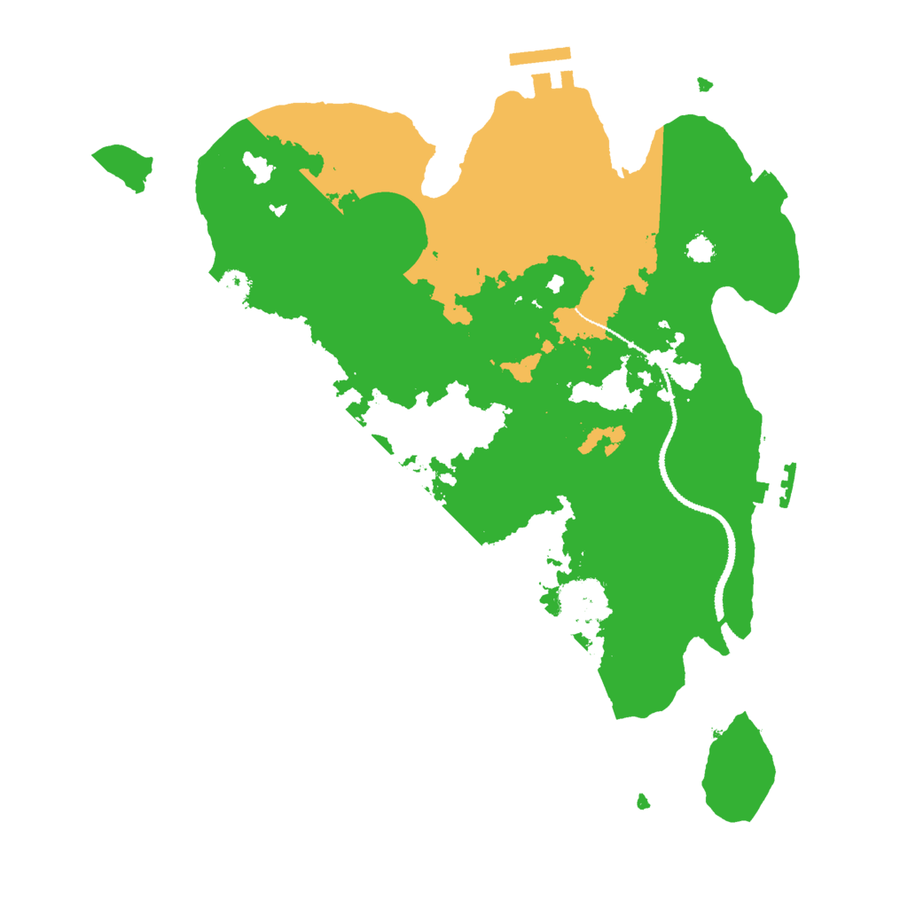 Biome Rust Map: Procedural Map, Size: 3000, Seed: 6834567