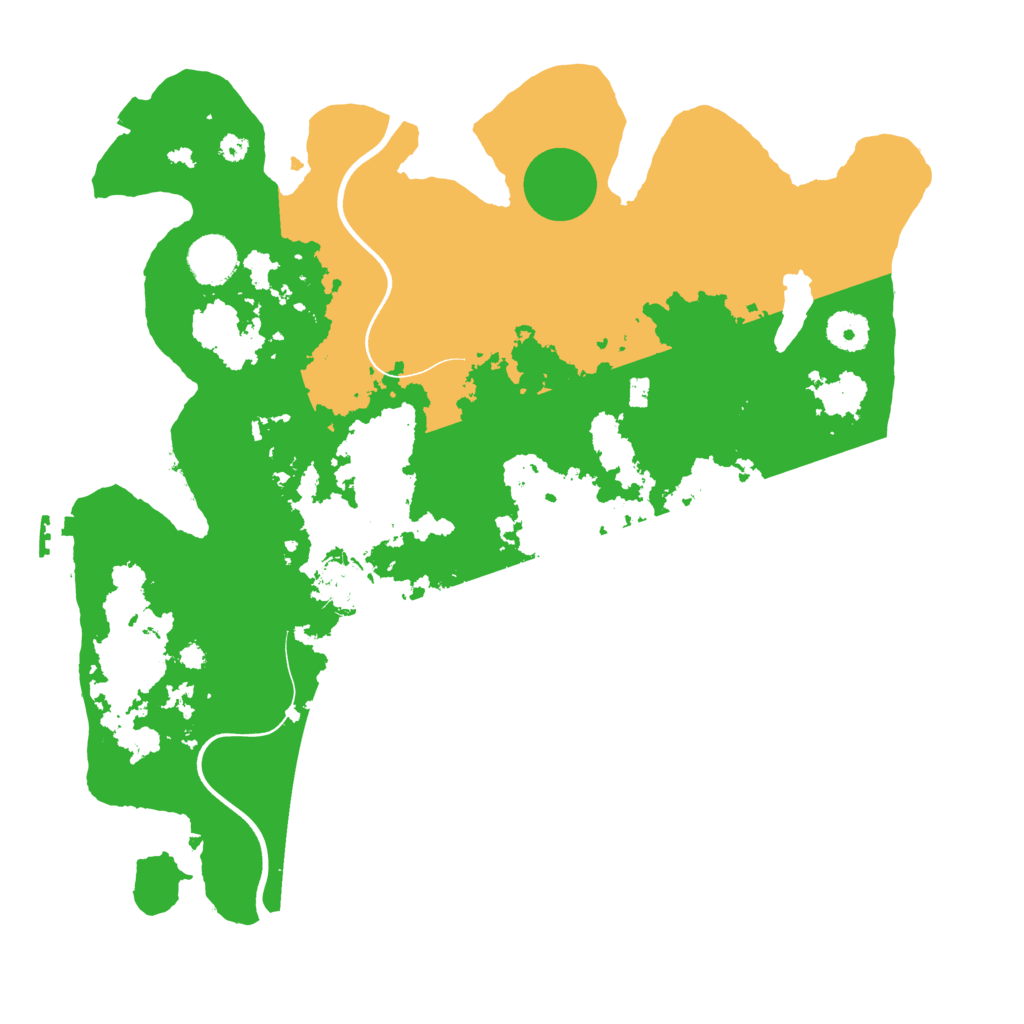 Biome Rust Map: Procedural Map, Size: 3700, Seed: 998137